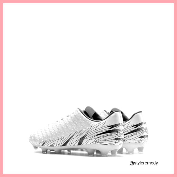 Firm Ground Soccer Cleats with Faux Leather Upper